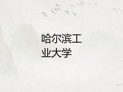 哈尔滨工业大学 哈尔滨工业大学