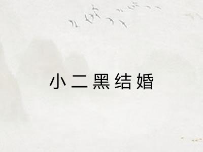 小二黑结婚