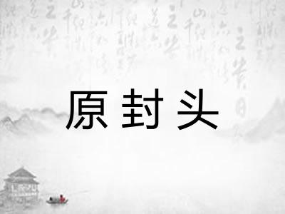 原封头