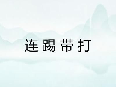 连踢带打 连踢带打