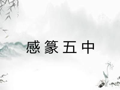 感篆五中 感篆五中