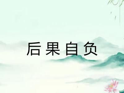 后果自负 后果自负