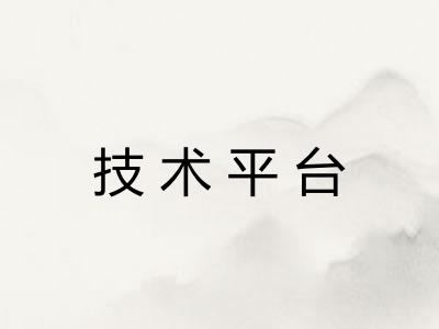 技术平台 技术平台